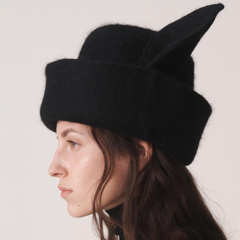 ✨ Philip Treacy x ZARA Limited Edition “Cat Ears” Hat | New | Rare - Picture 3 of 11